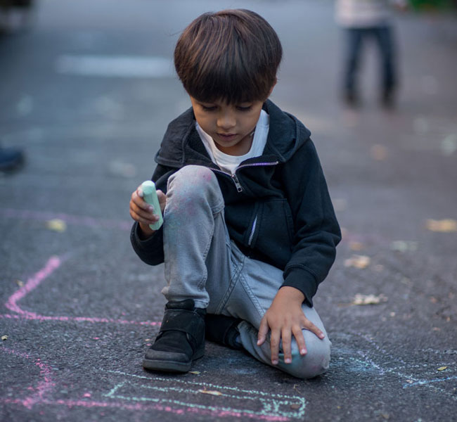 hope community fall fest 2019 chalk art