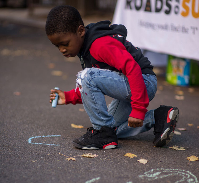 hope community fall fest 2019 chalk art